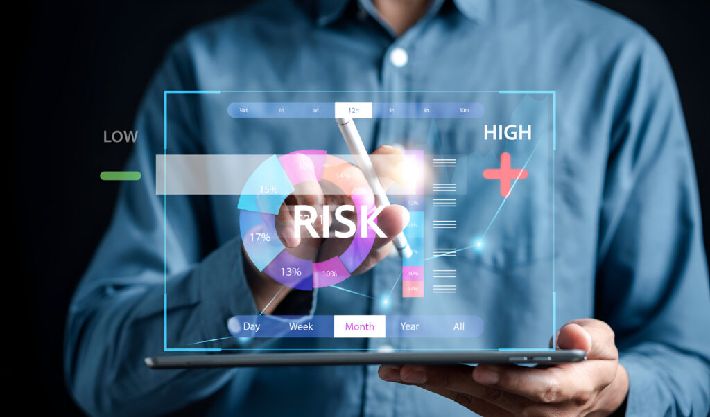 high risk business decision making risk analysis measuring level bar virtual risky business risk management control strategy